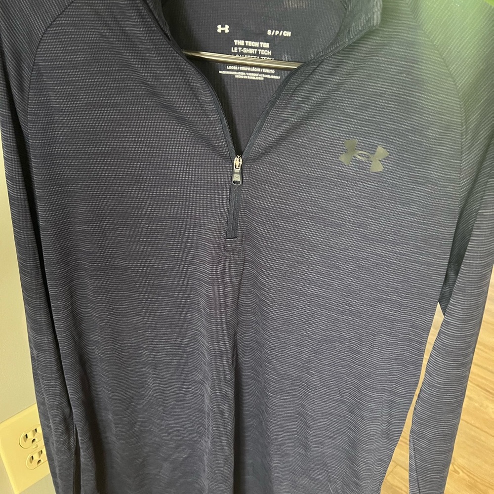 Under Armour Dark Blue Tech Golf Pullover